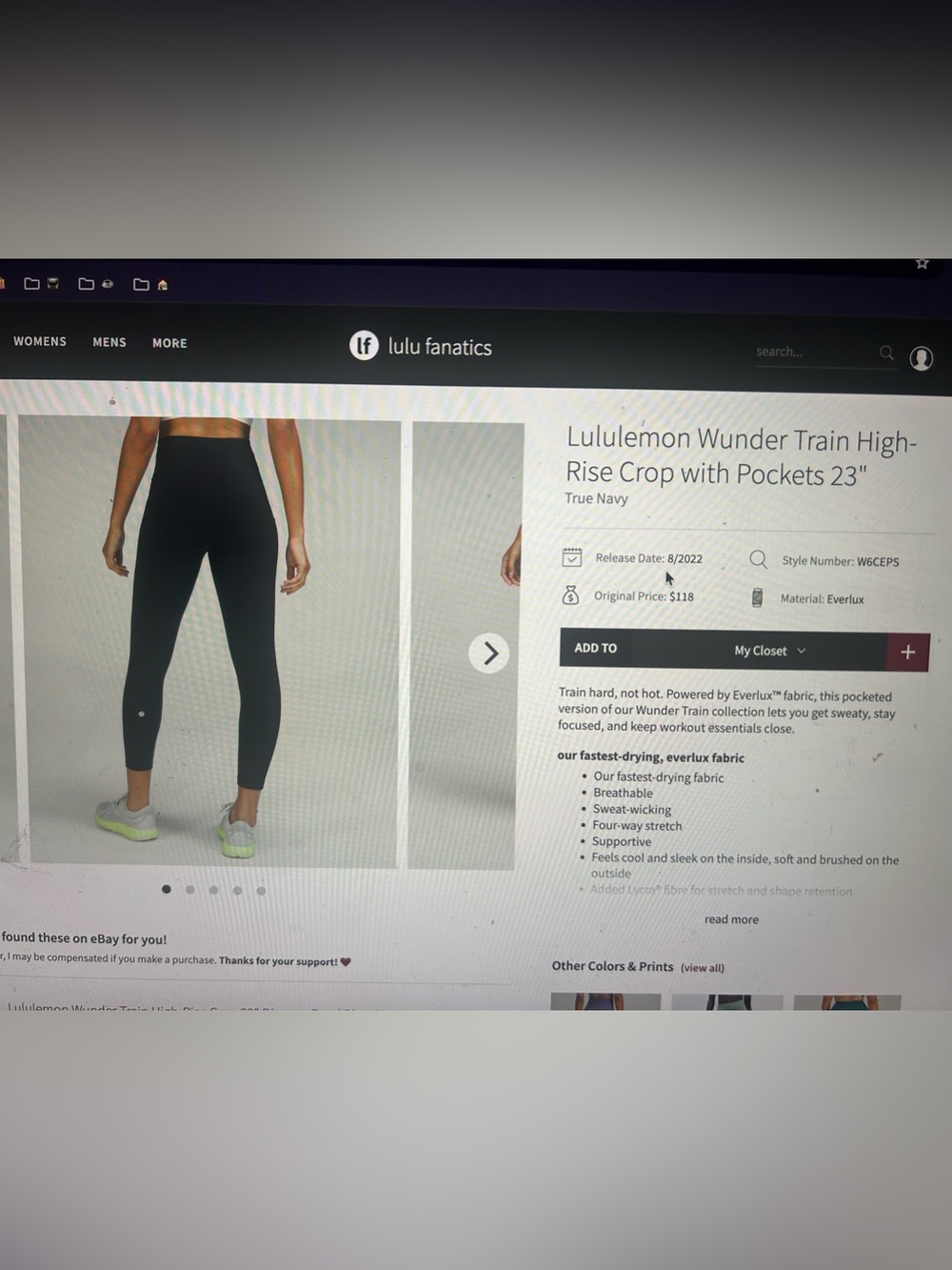 Lululemon wunder train high-rise w/pockets